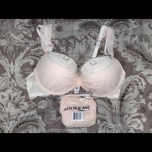NWT Adore Me Clairabelle Bra and Panty Set